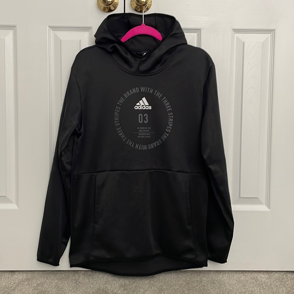 Men’s Adidas Mock Neck Hoodie - Size Medium